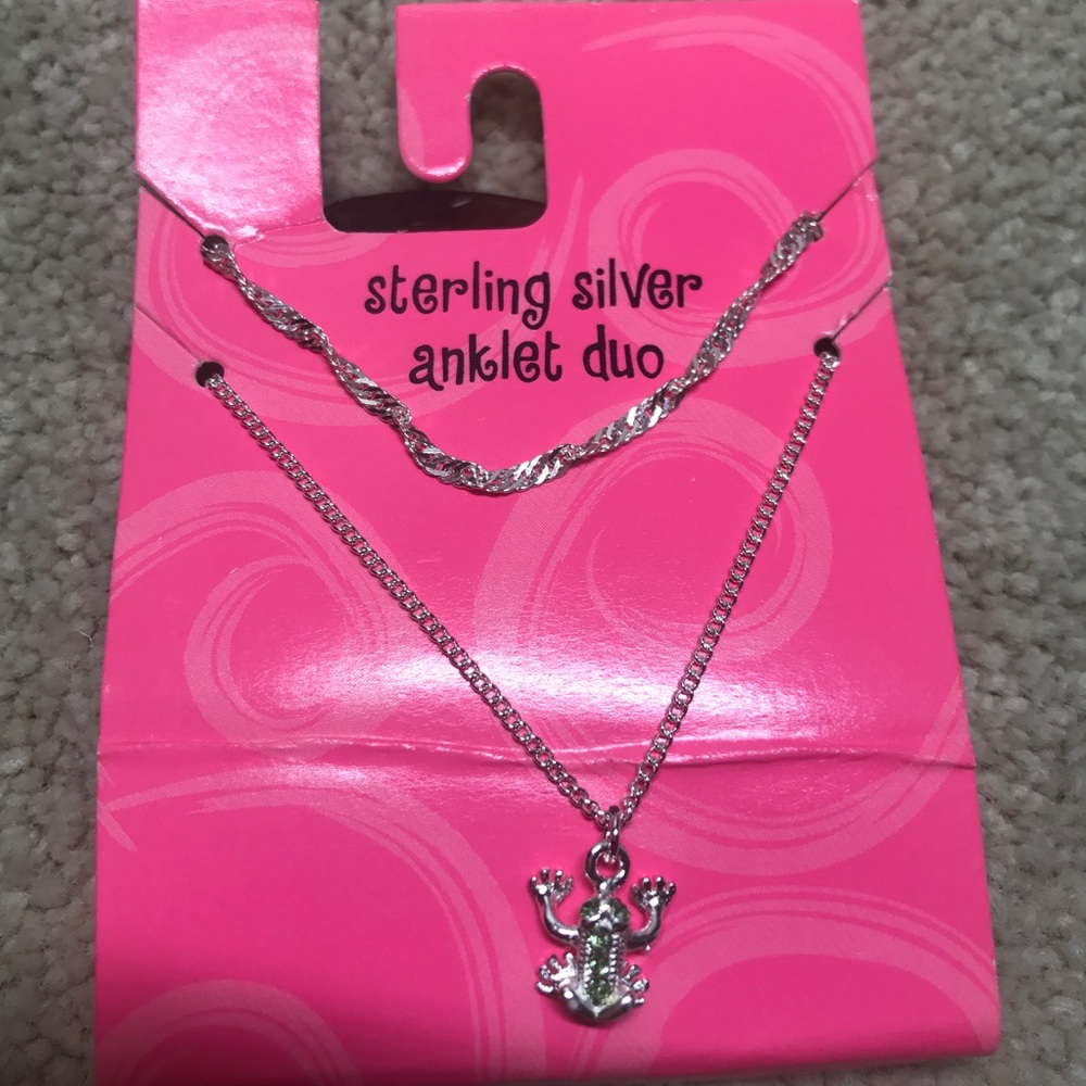 🚫SOLD!!🚫 Sterling Silver Anklet Duo